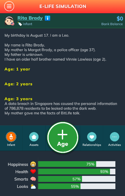 E-Life Simulation
